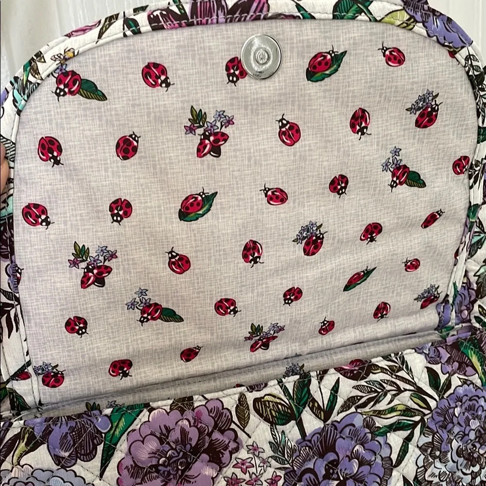 Vera Bradley Purple Floral Tote Bag New With Tags - Picture 3 of 13